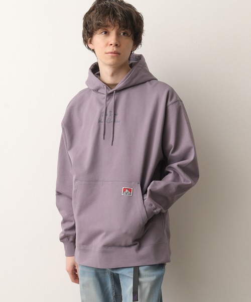 BEN DAVIS（ベンデイビス）の「【別注】BEN DAVIS 配色ステッチヘビー裏毛パーカー（パーカー・メンズ・ホワイト/ベージュ/グリーン/パープル・M/L/LL）」の8枚目の写真