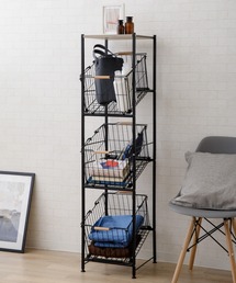 東京家具（トウキョウカグ）の「【HEIM】ランドリーバスケット3段（ランドリーグッズ・キッズ）」