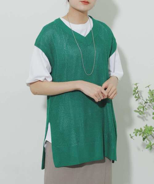 セール Vネックアゼロングベスト ニット セーター Sense Of Place By Urban Research センスオブプレイスバイアーバンリサーチ のファッション通販 Zozotown