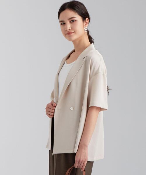 green label relaxing(グリーンレーベルリラクシング)の「FM ハンマーサテン カイキン シャツ(シャツ/ブラウス・レディース・ナチュラル/オリーブ/ライトブルー・FREE)」の2枚目の写真