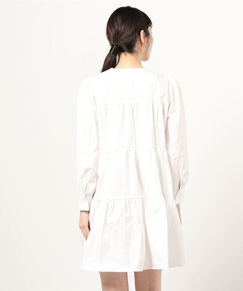 Figments（フィグメンツ）の「ティアードワンピース（ワンピース・レディース・ブラック/ホワイト・FREE）」の4枚目の写真