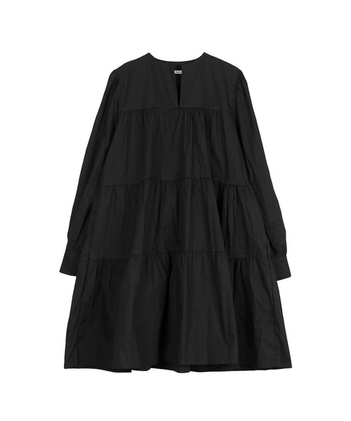 Figments（フィグメンツ）の「ティアードワンピース（ワンピース・レディース・ブラック/ホワイト・FREE）」の14枚目の写真