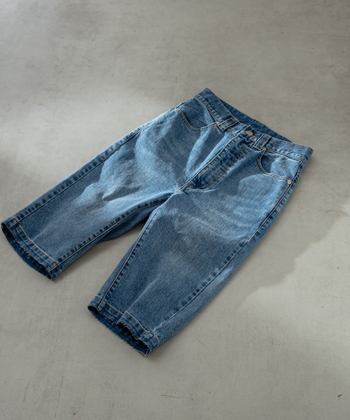 mystic（ミスティック）の「カットオフハーフパンツ（その他パンツ・レディース・ブラック/ブルー・FREE）」の2枚目の写真