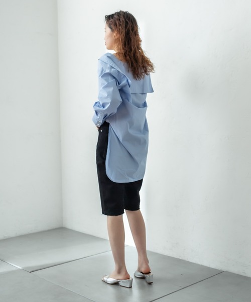 mystic（ミスティック）の「カットオフハーフパンツ（その他パンツ・レディース・ブラック/ブルー・FREE）」の7枚目の写真