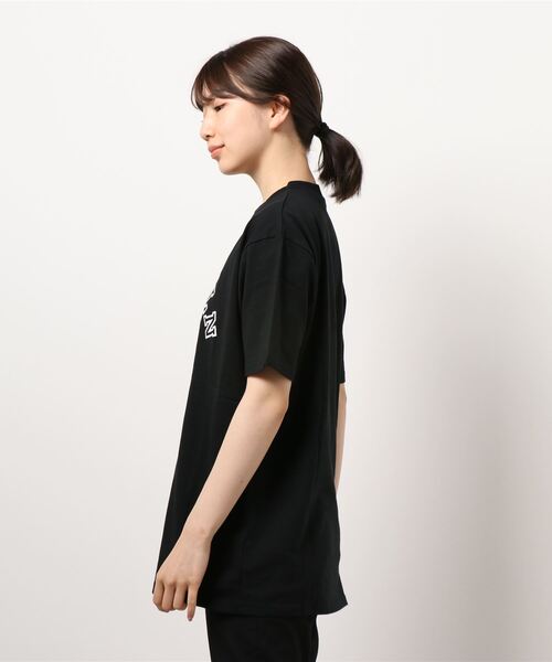 RASVOA（ラスボア）の「スマイル？カレッジＴシャツ（Tシャツ/カットソー・レディース・ブラック/オフホワイト・FREE）」の14枚目の写真