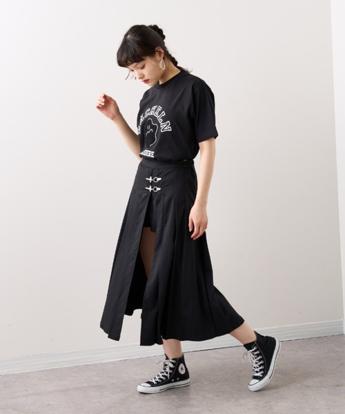 RASVOA（ラスボア）の「スマイル？カレッジＴシャツ（Tシャツ/カットソー・レディース・ブラック/オフホワイト・FREE）」の16枚目の写真