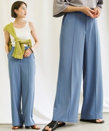 センターラインステッチワイドパンツ