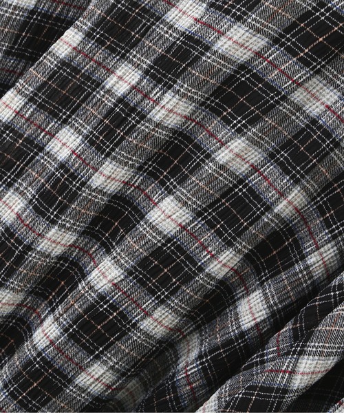 FREE'S MART（フリーズマート）の「【Sシリーズ対応】チェック柄楊柳イレヘムフレアスカート（スカート・レディース・ブラック系その他/ブラウン系その他・SMALL/MEDIUM）」の14枚目の写真