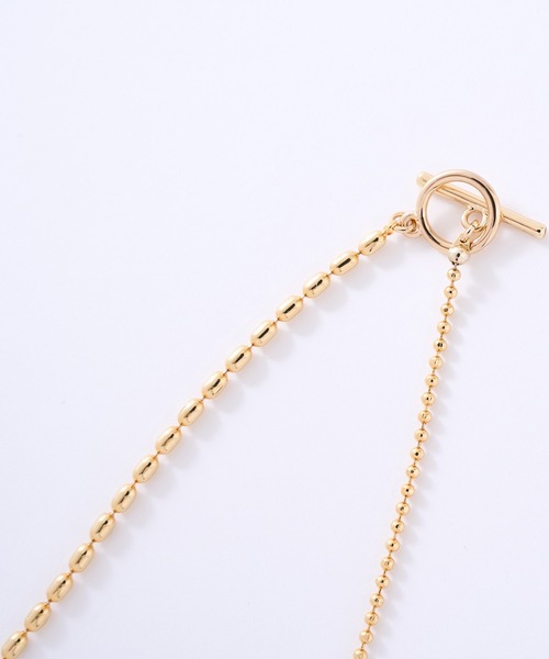 RIVE DROITE（リヴドロワ）の「ボール切替ロングネックレス（ネックレス・レディース・ゴールド・FREE）」の4枚目の写真