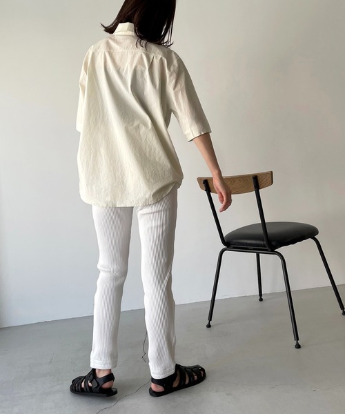 CANAL JEAN（キャナルジーン）の「RED CHOP WORKS(レッドチョップワークス) ソフトリブジョガーパンツ（その他パンツ・レディース・ホワイト/ブラック/ヘザーグレー・38/36）」の11枚目の写真