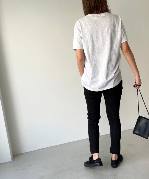 CANAL JEAN（キャナルジーン）の「RED CHOP WORKS(レッドチョップワークス) ソフトリブジョガーパンツ（その他パンツ・レディース・ホワイト/ブラック/ヘザーグレー・38/36）」の6枚目の写真