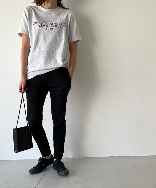 CANAL JEAN（キャナルジーン）の「RED CHOP WORKS(レッドチョップワークス) ソフトリブジョガーパンツ（その他パンツ・レディース・ホワイト/ブラック/ヘザーグレー・38/36）」の16枚目の写真