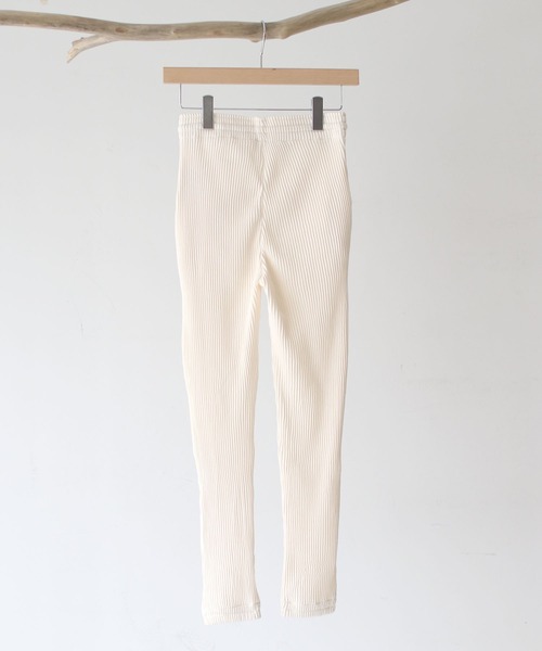 CANAL JEAN（キャナルジーン）の「RED CHOP WORKS(レッドチョップワークス) ソフトリブジョガーパンツ（その他パンツ・レディース・ホワイト/ブラック/ヘザーグレー・38/36）」の5枚目の写真