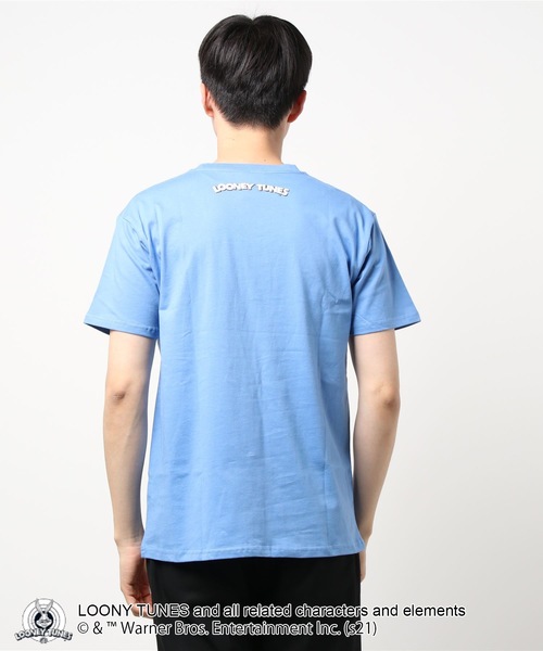 LOONEY TUNES CLASSIC（ルーニーチューンズクラシック）の「【LOONEY TUNES /ルーニー・テューンズ】別注プリントTシャツ（Tシャツ/カットソー・メンズ・オリーブ/ホワイト/ホワイト系その他/ブルー・LARGE/MEDIUM/SMALL/X-LARGE）」の9枚目の写真