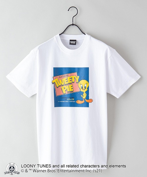 LOONEY TUNES CLASSIC（ルーニーチューンズクラシック）の「【LOONEY TUNES /ルーニー・テューンズ】別注プリントTシャツ（Tシャツ/カットソー・メンズ・オリーブ/ホワイト/ホワイト系その他/ブルー・LARGE/MEDIUM/SMALL/X-LARGE）」の10枚目の写真