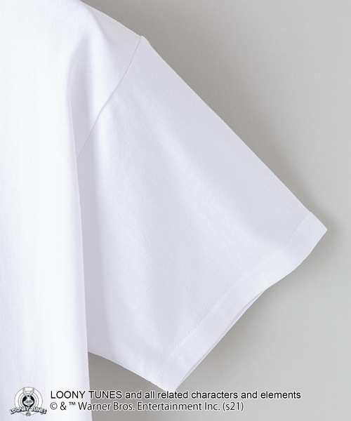 LOONEY TUNES CLASSIC（ルーニーチューンズクラシック）の「【LOONEY TUNES /ルーニー・テューンズ】別注プリントTシャツ（Tシャツ/カットソー・メンズ・オリーブ/ホワイト/ホワイト系その他/ブルー・LARGE/MEDIUM/SMALL/X-LARGE）」の17枚目の写真