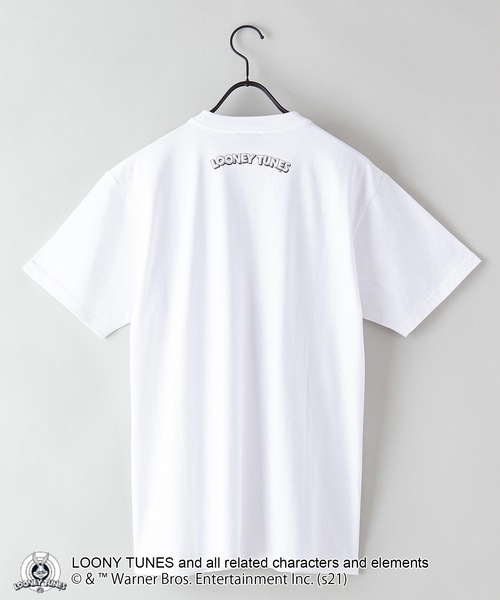 LOONEY TUNES CLASSIC（ルーニーチューンズクラシック）の「【LOONEY TUNES /ルーニー・テューンズ】別注プリントTシャツ（Tシャツ/カットソー・メンズ・オリーブ/ホワイト/ホワイト系その他/ブルー・LARGE/MEDIUM/SMALL/X-LARGE）」の11枚目の写真
