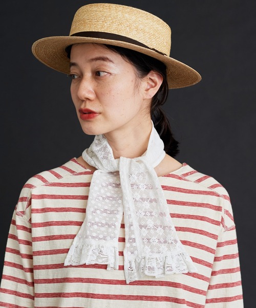 Malle（マル）の「malle レースパッチワーク スカーフ（バンダナ