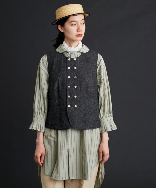 Malle（マル）の「malle レースパッチワーク　スカーフ（バンダナ/スカーフ・レディース・ネイビー/オフホワイト・FREE）」の14枚目の写真