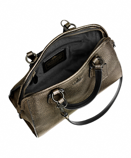 COACH（コーチ）の「ミニ ノリータ サッチェル メタリック レザー 