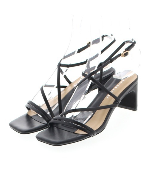 JELLY BEANS（ジェリービーンズ）の「ナローストラップクエアトゥサンダル(215-30009)JELLY BEANS(ジェリービーンズ)（サンダル・レディース・ブラック/ベージュ/シルバー・S/M/L）」の9枚目の写真