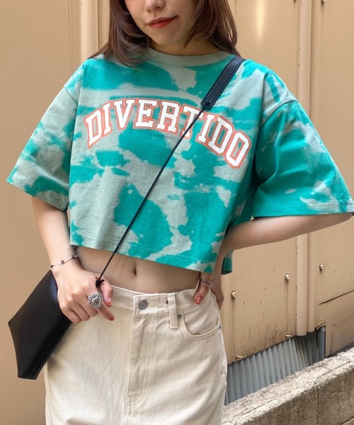 WEGO（ウィゴー）の「WEGO/グラフィックショートT（Tシャツ/カットソー・レディース・ホワイト/オフホワイト/サックスブルー/その他1/アニマル/スミクロ/ダークグリーン/その他6/イエロー/その他2/その他4/その他3/ホワイト系その他/マルチ/グリーン/オートミール/その他9/その他7/ネイビー/ブラック/その他8/その他5/ベージュ系その他5/その他10・FREE）」の15枚目の写真