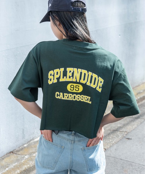 WEGO（ウィゴー）の「WEGO/グラフィックショートT（Tシャツ/カットソー・レディース・ホワイト/オフホワイト/サックスブルー/その他1/アニマル/スミクロ/ダークグリーン/その他6/イエロー/その他2/その他4/その他3/ホワイト系その他/マルチ/グリーン/オートミール/その他9/その他7/ネイビー/ブラック/その他8/その他5/ベージュ系その他5/その他10・FREE）」の9枚目の写真