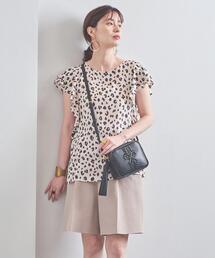 UNITED ARROWS | UWFM レオパードプリント ラッフルスリーブ ブラウス(シャツ/ブラウス)