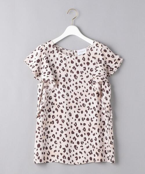 UNITED ARROWS（ユナイテッドアローズ）の「UWFM レオパードプリント ラッフルスリーブ ブラウス◆（シャツ/ブラウス・レディース・ブラック/ベージュ・38/36）」の12枚目の写真