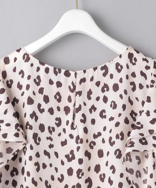 UNITED ARROWS（ユナイテッドアローズ）の「UWFM レオパードプリント ラッフルスリーブ ブラウス◆（シャツ/ブラウス・レディース・ブラック/ベージュ・38/36）」の15枚目の写真