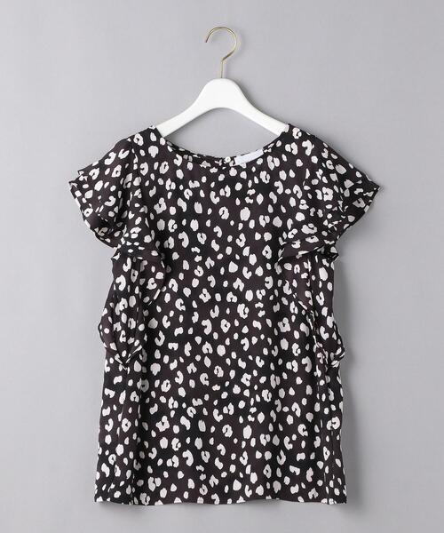 UNITED ARROWS（ユナイテッドアローズ）の「UWFM レオパードプリント ラッフルスリーブ ブラウス◆（シャツ/ブラウス・レディース・ブラック/ベージュ・38/36）」の19枚目の写真