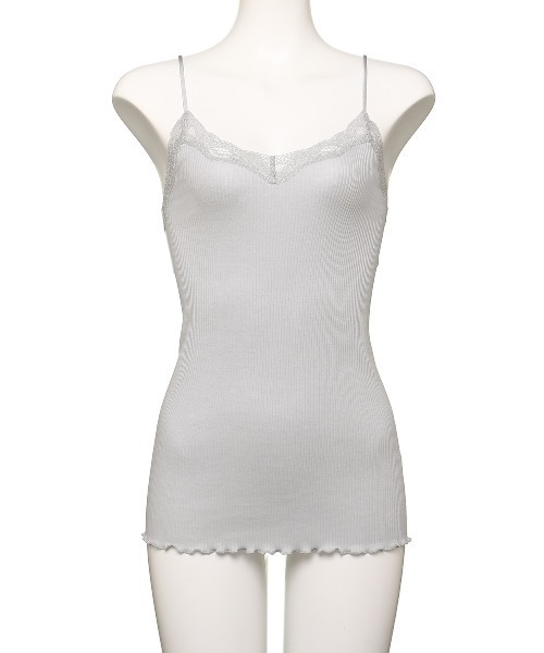 Chut！ INTIMATES（シュットインティメイツ）の「【綿70％ シルク30％】コットンシルク キャミソール (C165)（その他アンダーウェア/インナー・レディース・チャコールグレー/ライトグレー/ブラック/ダークブラウン/カーキ/ピンクベージュ/ライトベージュ/モーブ系/ライトブルーグレー/パープル・L/M）」の16枚目の写真