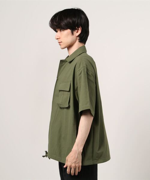 THE TWENTYSEVEN（ザ トゥエンティーセブン）の「The TWENTYSEVEN:MILITARY OVERSHIRT ミリタリーオーバーシャツ（シャツ/ブラウス・メンズ・ブラック/ベージュ/オリーブ・M/L）」の4枚目の写真