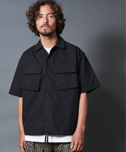 THE TWENTYSEVEN（ザ トゥエンティーセブン）の「The TWENTYSEVEN:MILITARY OVERSHIRT ミリタリーオーバーシャツ（シャツ/ブラウス・メンズ・ブラック/ベージュ/オリーブ・M/L）」の7枚目の写真