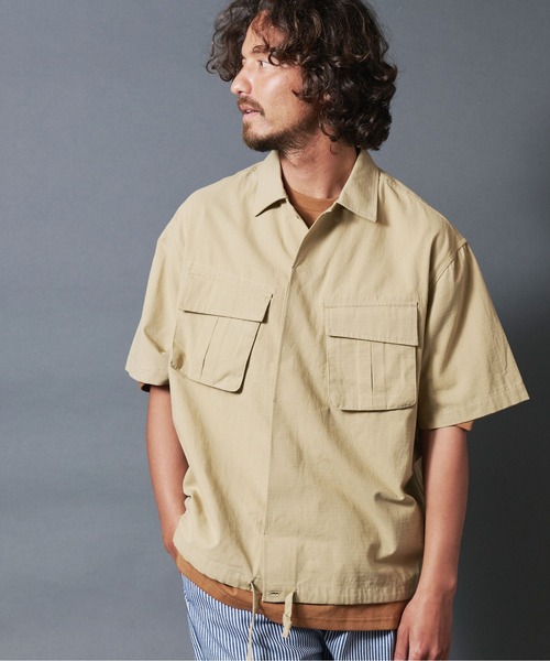 THE TWENTYSEVEN（ザ トゥエンティーセブン）の「The TWENTYSEVEN:MILITARY OVERSHIRT ミリタリーオーバーシャツ（シャツ/ブラウス・メンズ・ブラック/ベージュ/オリーブ・M/L）」の11枚目の写真