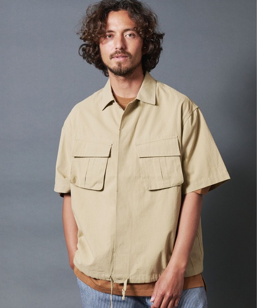 THE TWENTYSEVEN（ザ トゥエンティーセブン）の「The TWENTYSEVEN:MILITARY OVERSHIRT ミリタリーオーバーシャツ（シャツ/ブラウス・メンズ・ブラック/ベージュ/オリーブ・M/L）」の12枚目の写真