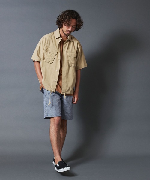 THE TWENTYSEVEN（ザ トゥエンティーセブン）の「The TWENTYSEVEN:MILITARY OVERSHIRT ミリタリーオーバーシャツ（シャツ/ブラウス・メンズ・ブラック/ベージュ/オリーブ・M/L）」の13枚目の写真