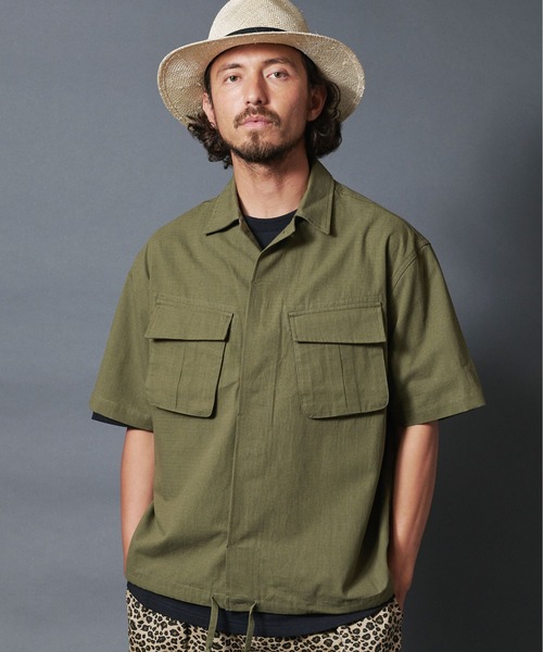 THE TWENTYSEVEN（ザ トゥエンティーセブン）の「The TWENTYSEVEN:MILITARY OVERSHIRT ミリタリーオーバーシャツ（シャツ/ブラウス・メンズ・ブラック/ベージュ/オリーブ・M/L）」の16枚目の写真