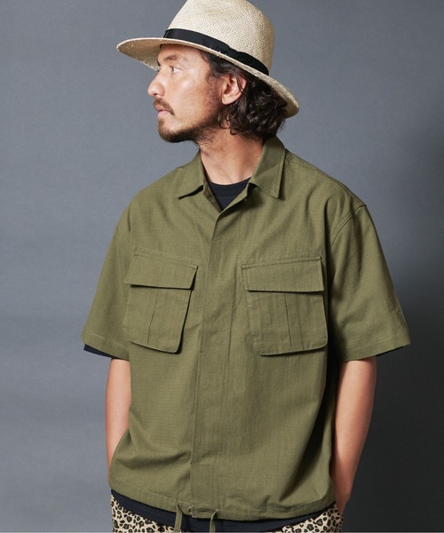 THE TWENTYSEVEN（ザ トゥエンティーセブン）の「The TWENTYSEVEN:MILITARY OVERSHIRT ミリタリーオーバーシャツ（シャツ/ブラウス・メンズ・ブラック/ベージュ/オリーブ・M/L）」の17枚目の写真