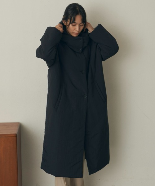 Auntie Rosa Holiday（アンティローザホリデー）の「2WAY中綿オーバーフーディコート（撥水加工/ウォッシャブル）（その他アウター・レディース・ホワイト/ブラック/グレイッシュベージュ・FREE）」の19枚目の写真