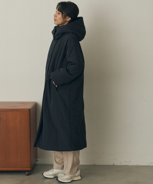 Auntie Rosa Holiday（アンティローザホリデー）の「2WAY中綿オーバーフーディコート（撥水加工/ウォッシャブル）（その他アウター・レディース・ホワイト/ブラック/グレイッシュベージュ・FREE）」の20枚目の写真