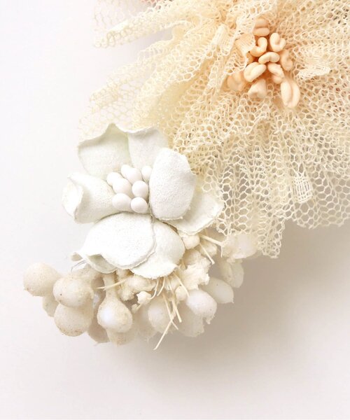 apres les cours(アプレレクール)の「チュールフラワーヘアクリップセット(アイボリー)(バレッタ/ヘアクリップ・キッズ・アイボリー・FREE)」の13枚目の写真