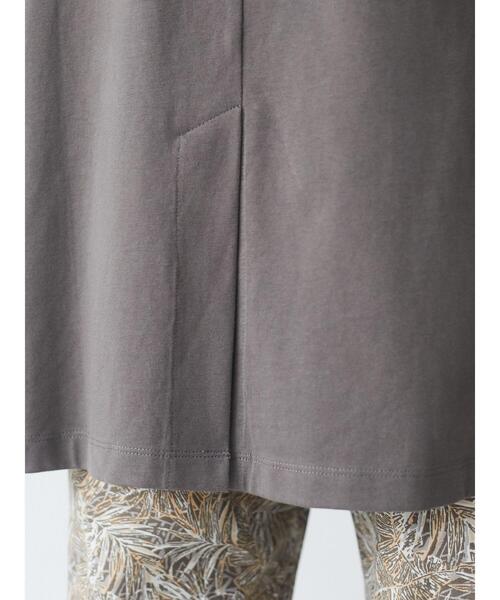 Sugar spoon（シュガースプーン）の「・SUGAR SPOON ボックスノースリチュニック＊（Tシャツ/カットソー・レディース・チャコールグレー/ブルー/アイボリー/モカ・FREE）」の17枚目の写真