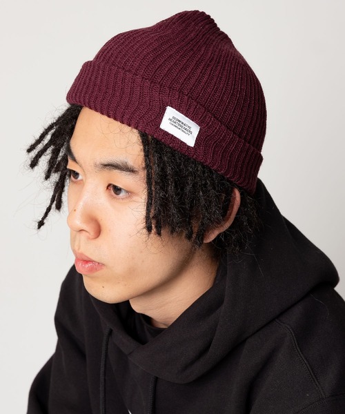 BEDWIN & THE HEARTBREAKERS(ベドウィン アンド ザ ハートブレイカーズ)の「ACRYLIC WATCH CAP "ROBERT"(ニットキャップ/ビーニー・メンズ・グリーン/バーガンディー/ブラウン/ブラック・FREE)」の4枚目の写真