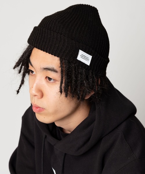 BEDWIN & THE HEARTBREAKERS(ベドウィン アンド ザ ハートブレイカーズ)の「ACRYLIC WATCH CAP "ROBERT"(ニットキャップ/ビーニー・メンズ・グリーン/バーガンディー/ブラウン/ブラック・FREE)」の2枚目の写真