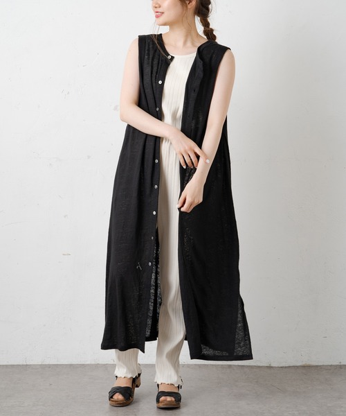 PUAL CE CIN(ピュアルセシン)の「ランダム針抜きパンツ(その他パンツ・レディース・ブラック/ベージュ/ナチュラル・FREE)」の6枚目の写真