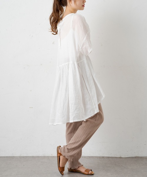 PUAL CE CIN(ピュアルセシン)の「ランダム針抜きパンツ(その他パンツ・レディース・ブラック/ベージュ/ナチュラル・FREE)」の15枚目の写真