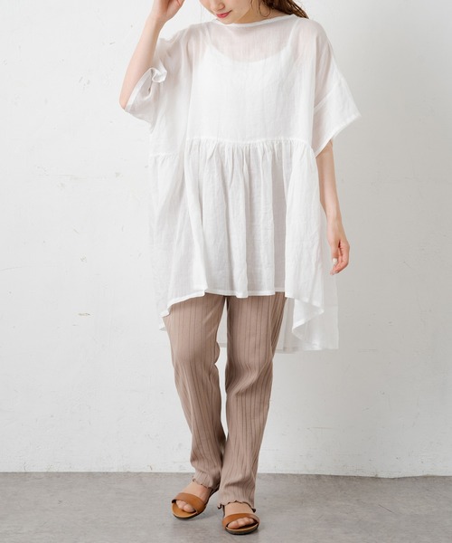 PUAL CE CIN(ピュアルセシン)の「ランダム針抜きパンツ(その他パンツ・レディース・ブラック/ベージュ/ナチュラル・FREE)」の13枚目の写真