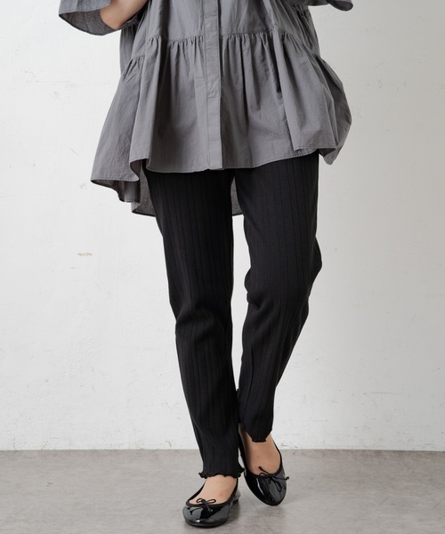 PUAL CE CIN(ピュアルセシン)の「ランダム針抜きパンツ(その他パンツ・レディース・ブラック/ベージュ/ナチュラル・FREE)」の17枚目の写真