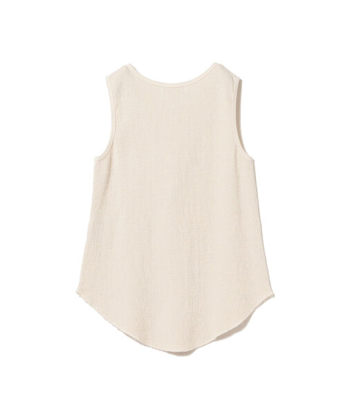 Ray BEAMS（レイビームス）の「Ray BEAMS High Basic / New リブ タンクトップ（タンクトップ・レディース・ブラック/オフホワイト・ONE SIZE）」の6枚目の写真